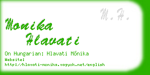 monika hlavati business card