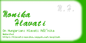 monika hlavati business card